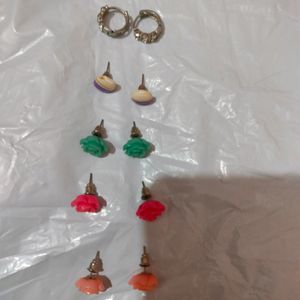 9 Pairs Studs Nd Earings