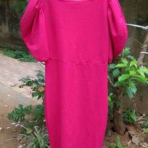 Fuschia Wrap Dress