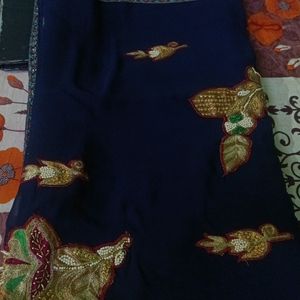 Patch Work Saree