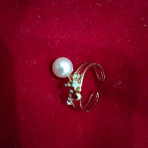 White Pearl Ring Only In 100 Rs New Design