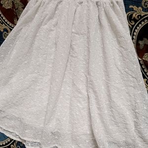 White Colour Short Gown Only Rs199