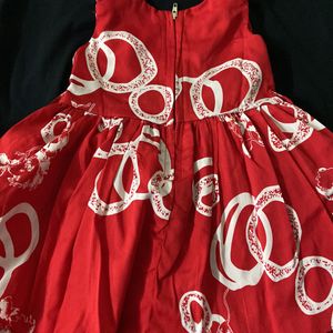 Peppermint Girls Frock Red