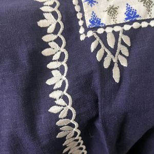Cotton Kurta With Embroidery