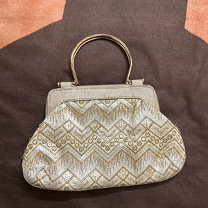 Ethnic Beige Hand Bags