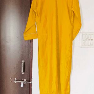 Mustard Coloured Kurta Set