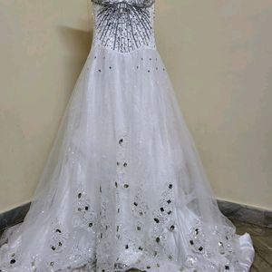 White Embellished Gown