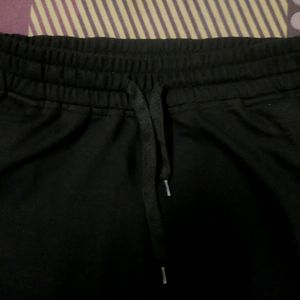 100% Pure Heavy Cotton Black Track  Pant