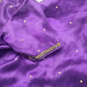 🆕 Purple Heavy Work Blouse