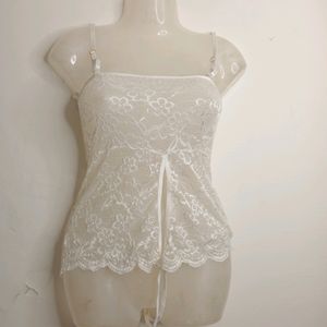 White Casual Camisoles (Girl' s)