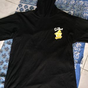 Black Oversized Hoodie Tshirt