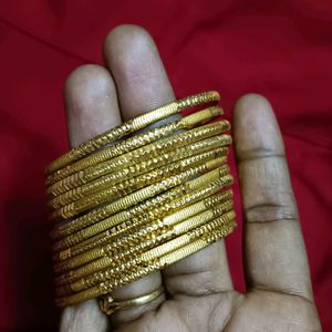 Golden Metal Bangles ,it's A New One , No Return