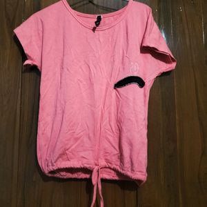 Light Pink Crop Tshirt