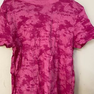 Pink Tie And Dye Tshirt