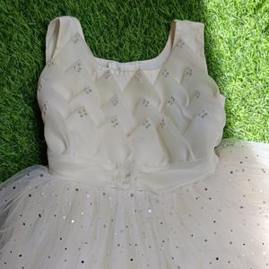 Beautiful Princess Frock White