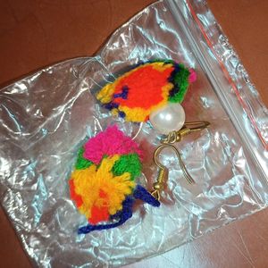 Pompom Earrings