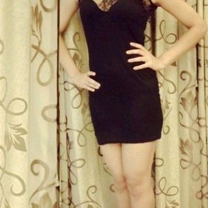 Black Partywear Bodycon Dress