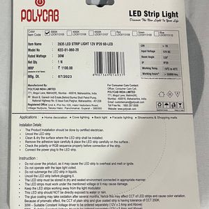 Polycab LED Strip Light Blue 5M