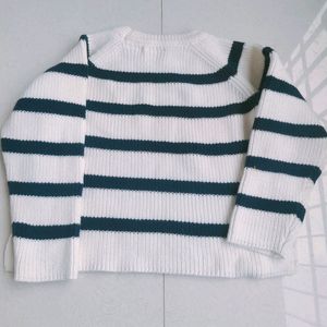 ZARA STRIPED KNIT SWEATER