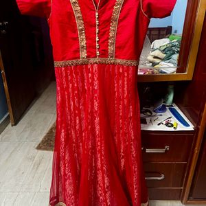 Red Georgette Kurta Set