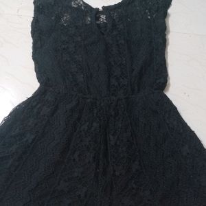 ONE PIECE BLACK NET DRESS