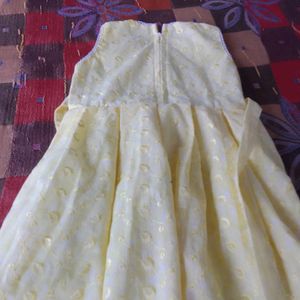 (Free Delivery) Yellow  Dresses For Baby Girl