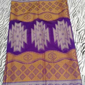 violet colour saree