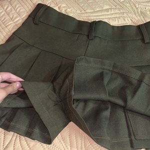 Olive Green Skorts