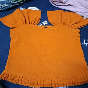 New Orange Crop Top