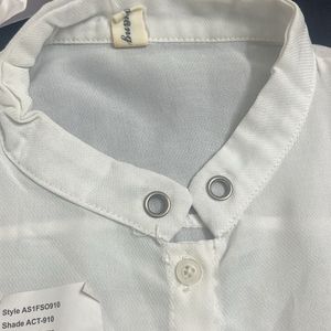 White Korean Shirt - 34/36