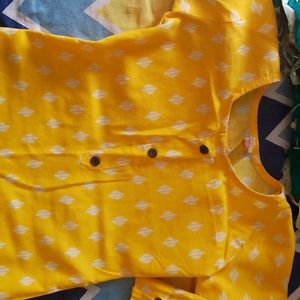 Straight Yellow Kurta