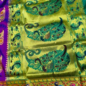 paithani saree with blouse piece