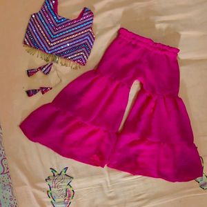 Sharara Blouse With Dupatta