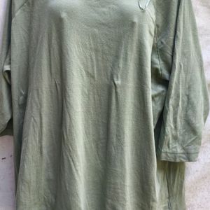 CUTE LIGHT OLIVE COLOUR BAGGY TOP