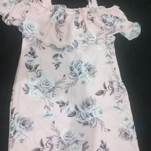 Brand New Flower Print Off Shoulder Top For Girls