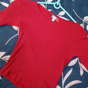 ♥️128.New Bodycon Red Top ♥️