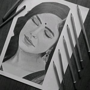 Beautiful Girl Handmade Draw