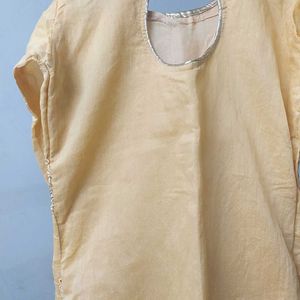 Lemon Colour Kurta