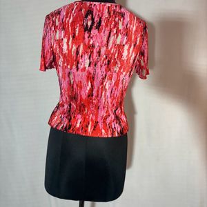 Pink Abstract Design Top