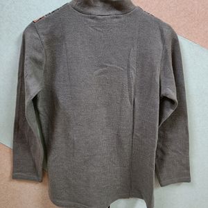 Brown Turtle Neck Top