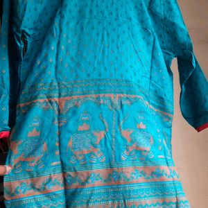 Blue party wear Kurta