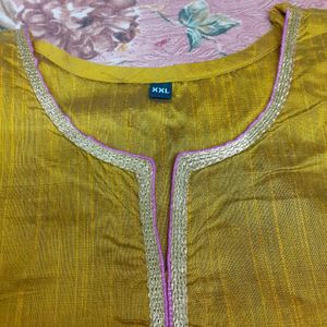 Cotton Silk Kurti Xxl Size ( 44)