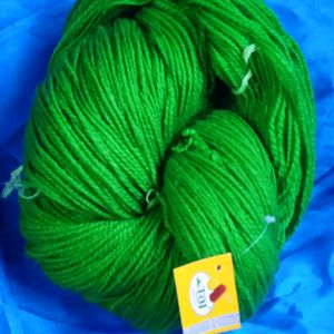 parrot green wool