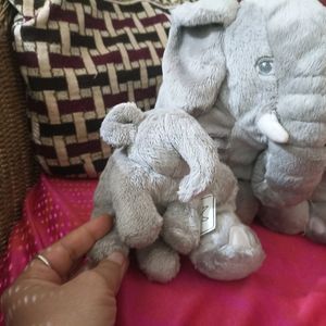 Mother And Baby Elephant Soft Toy