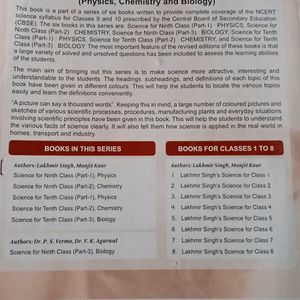 Biology & Chemistry Reference & Guide Class 10