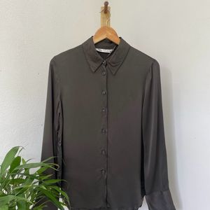 Zara Satin Textured Shirt