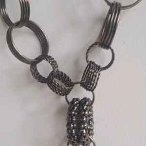 Necklace - Modern Metal Statement Piece