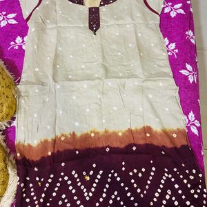 Bandhni Kurti