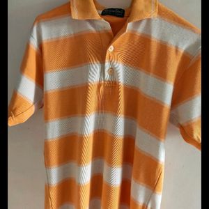 Orange/White Striped T-shirt ✨