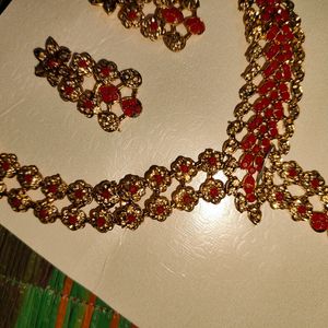 Red/Maroon With Golden Set