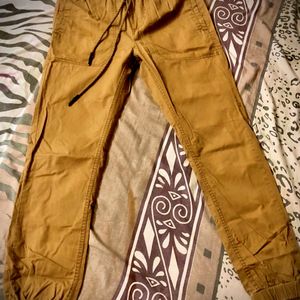 Wood coloured joggers of dj & c (original)